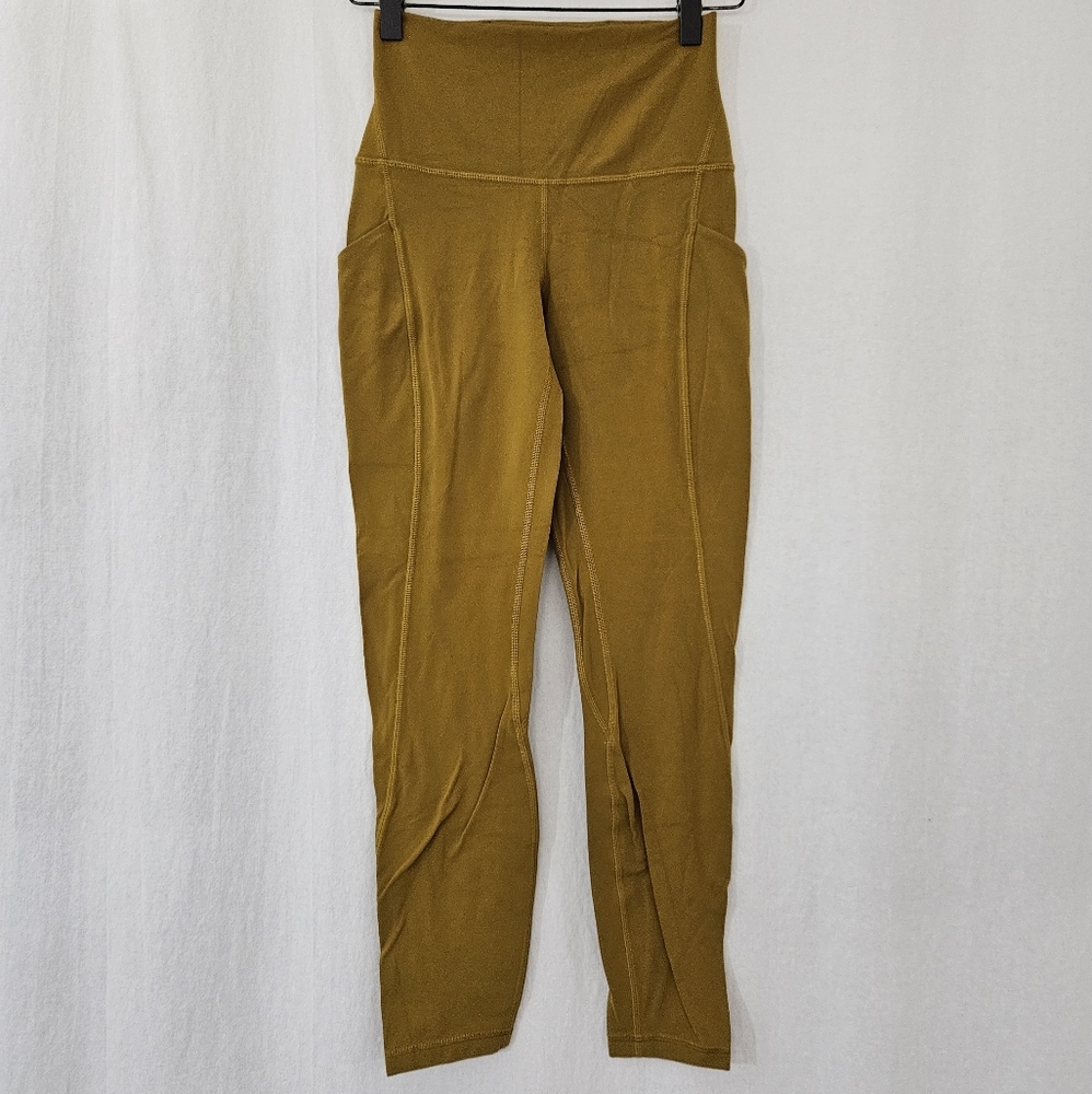 Lululemon Athletica Leggings in Mustard Yellow Women's Size 4